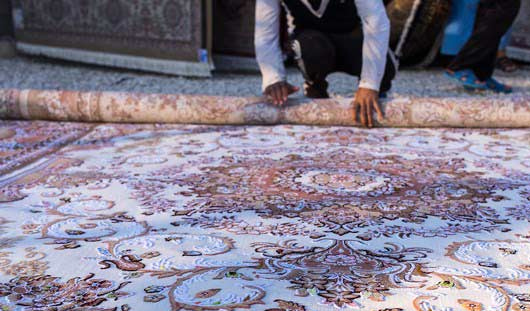 روش اصولی لول کردن قالی در قالیشویی دولت